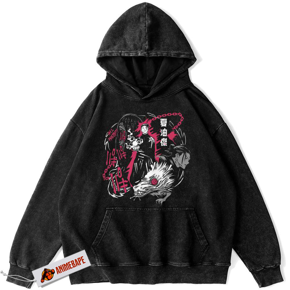 Suguru Geto Jujutsu Kaisen Vintage Anime Hoodie for Fans