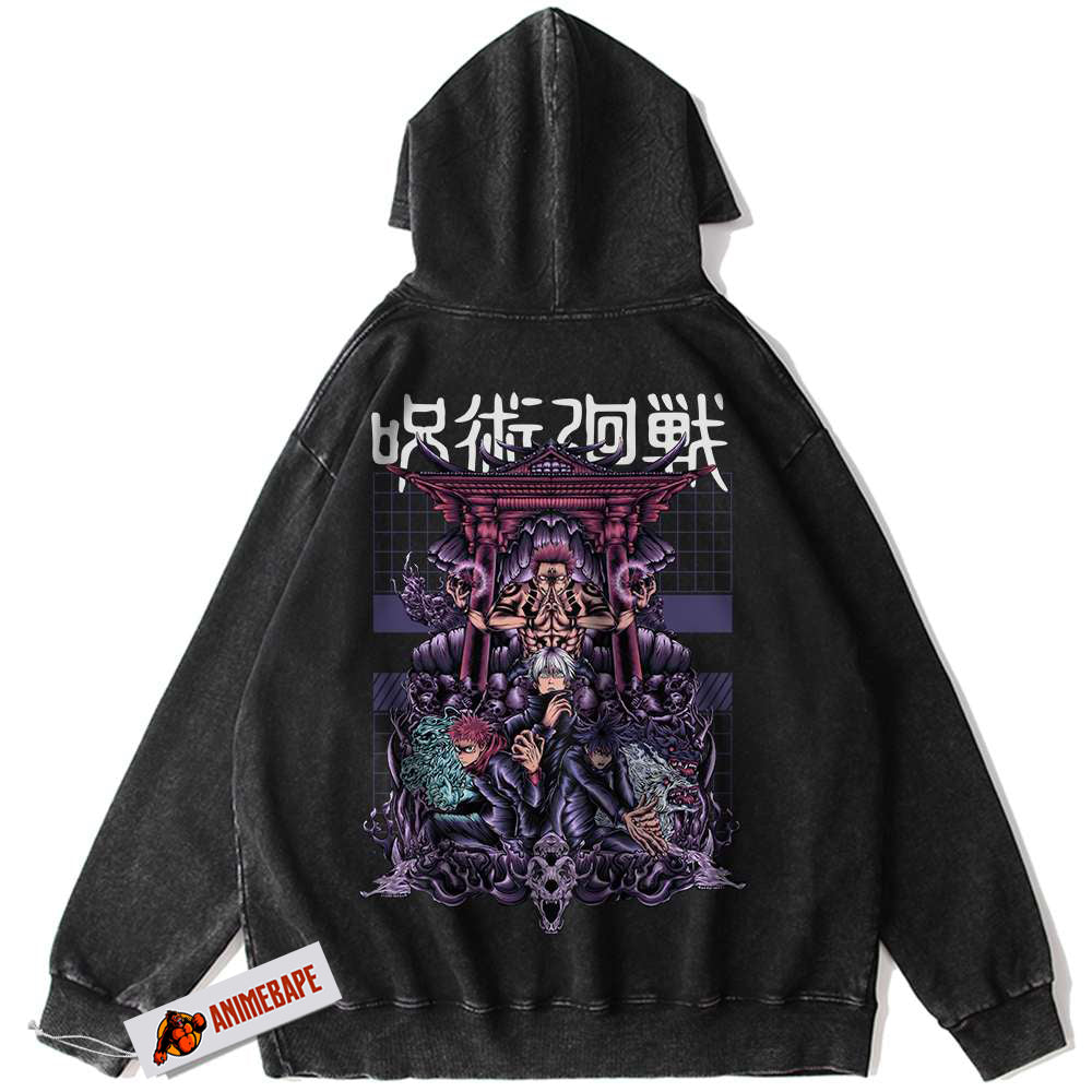 Jujutsu Kaisen Hoodie, Sukuna, Satoru Gojo, Yuji Itadori Anime Hoodie