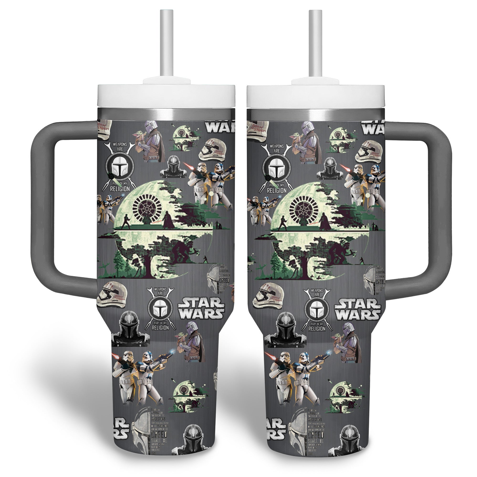 Star Wars Death Star Gray Large Tumbler