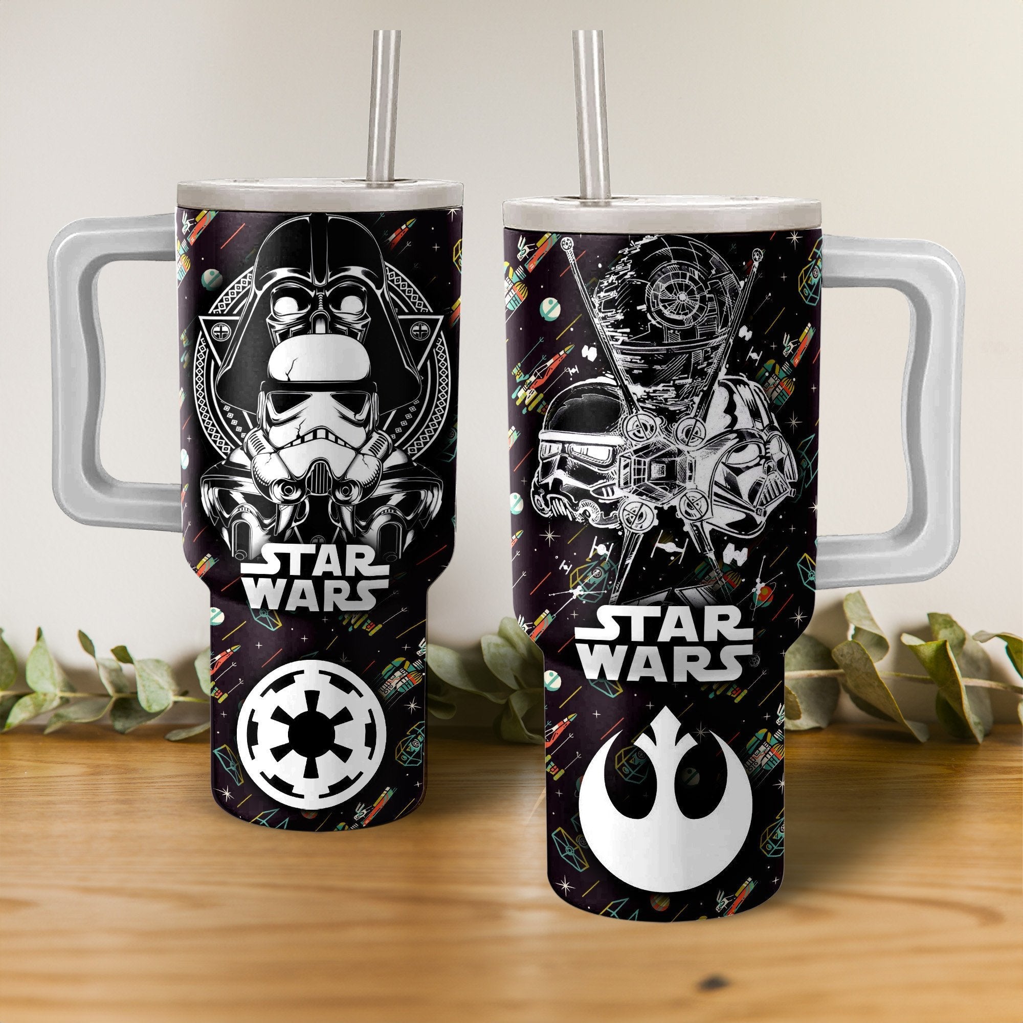 Star Wars Galactic Empire And Rebel Alliance Large Tumbler