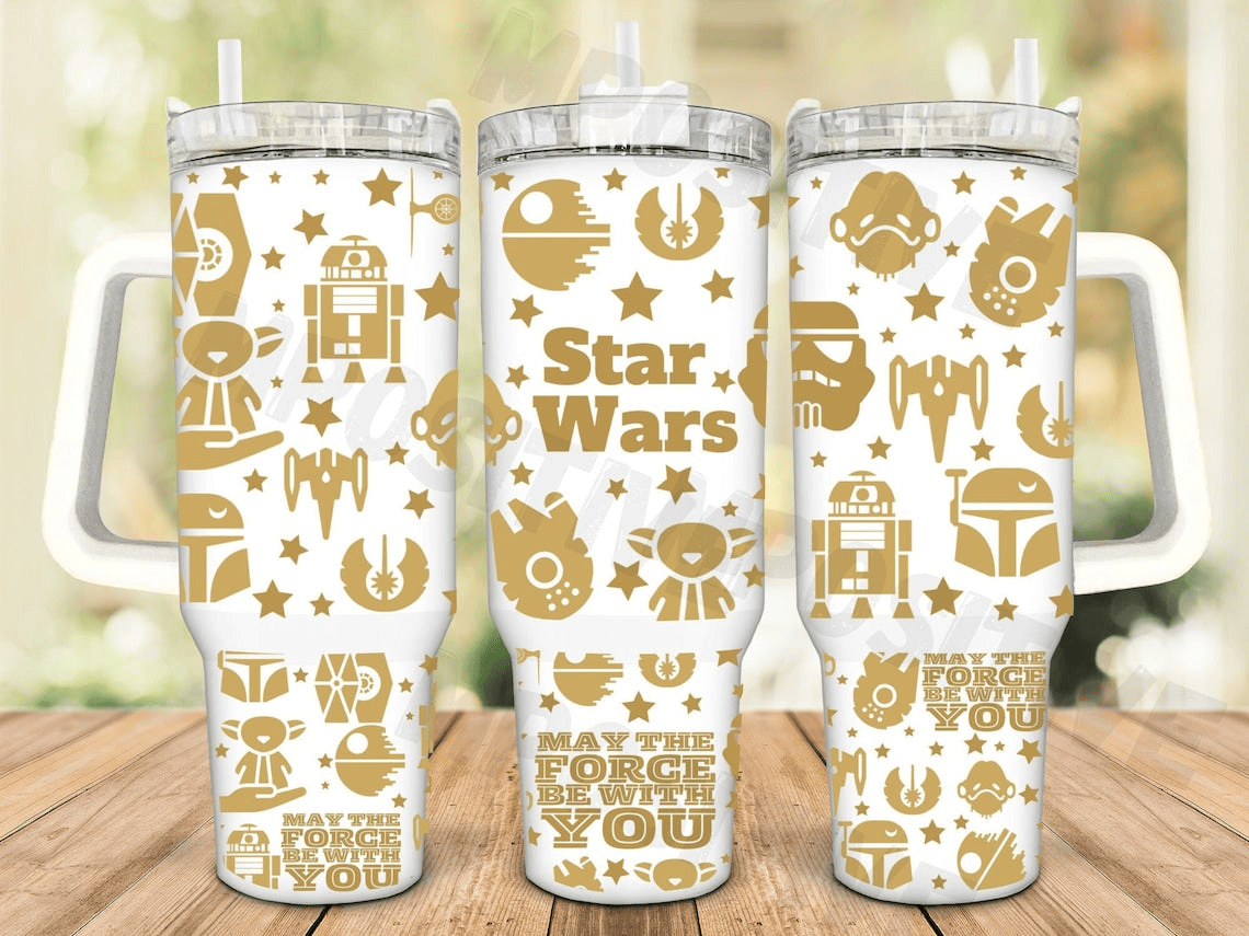 Star Wars May The Force Be With You Large Tumbler