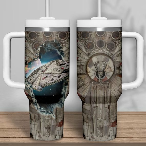 Star Wars Millennium Falcon Gray Large Tumbler