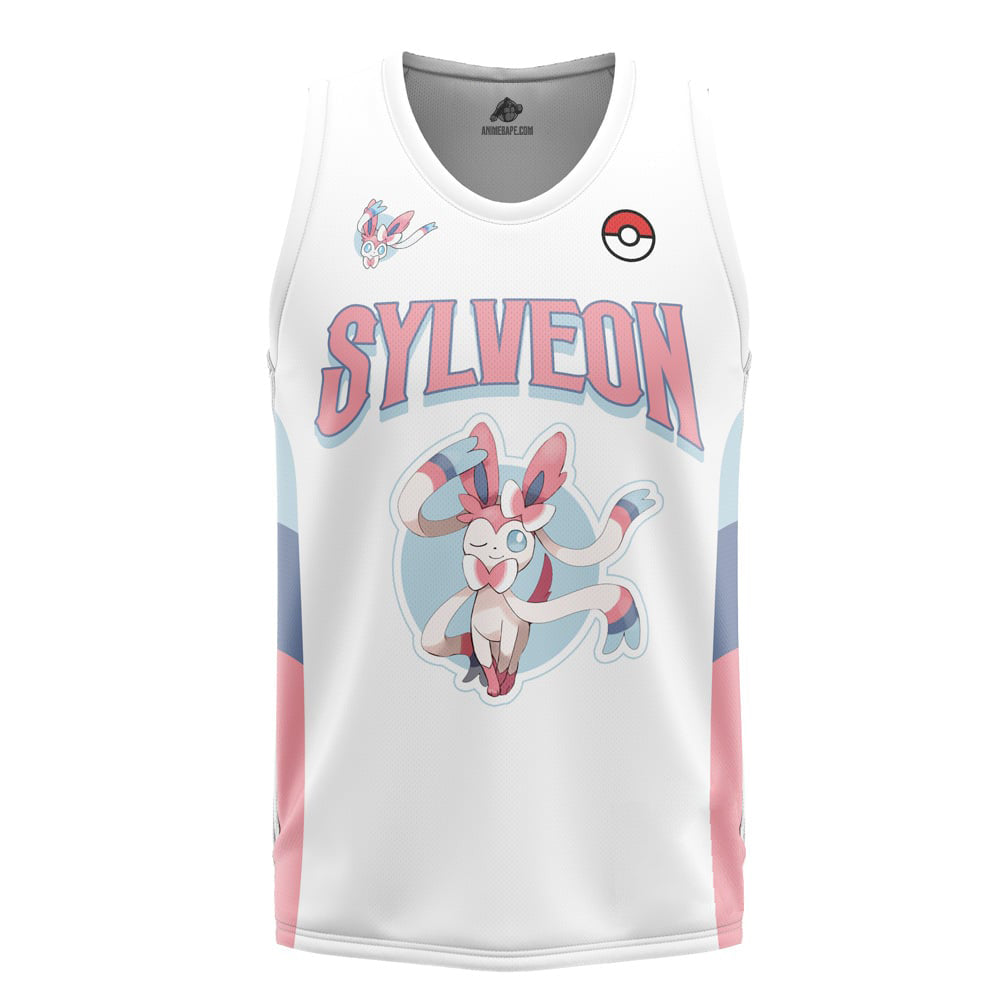Sylveon Eeveelution Pokemon Basketball Jersey