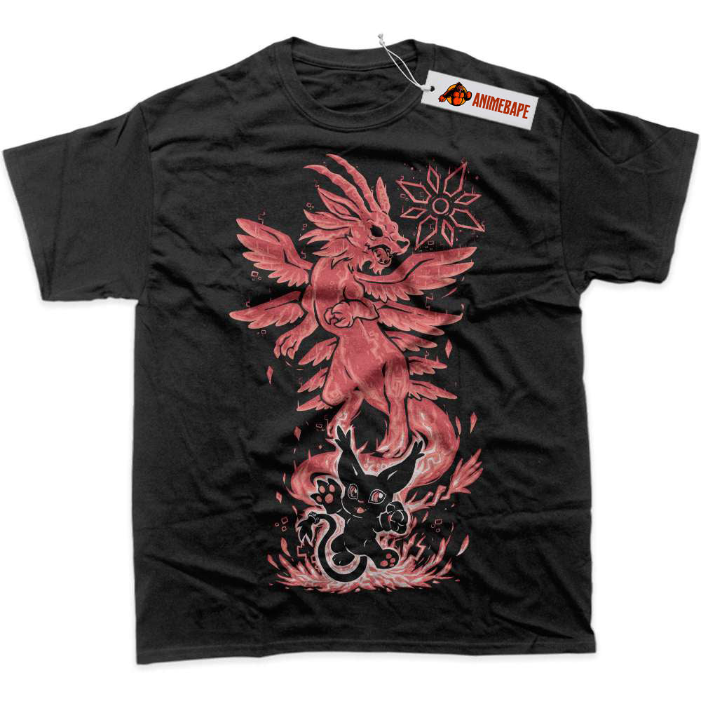 Digimon Adventure Tailmon Shirt, Anime Graphic T-Shirt