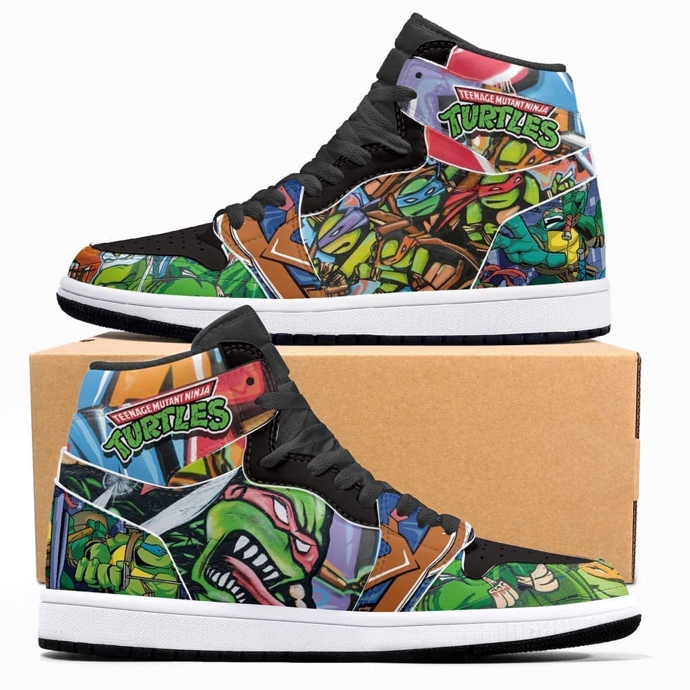 Teenage Mutant Ninja Turtles Air Jordan 1 High Top Shoes