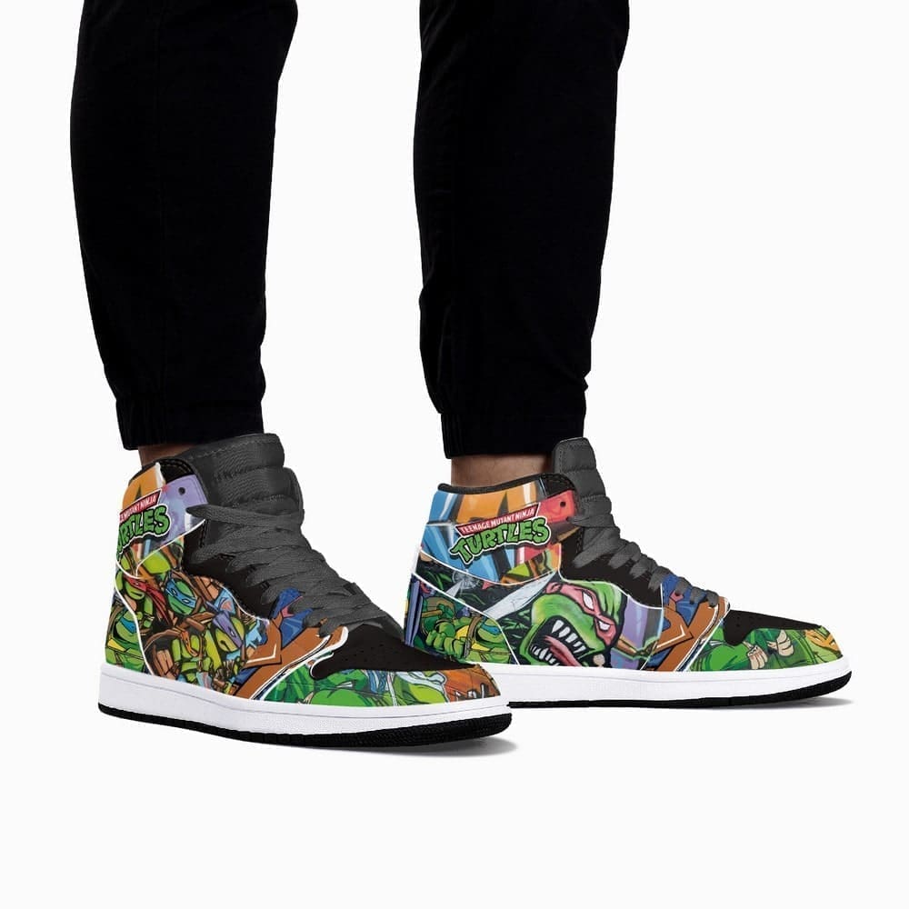 Teenage Mutant Ninja Turtles Air Jordan 1 High Top Shoes