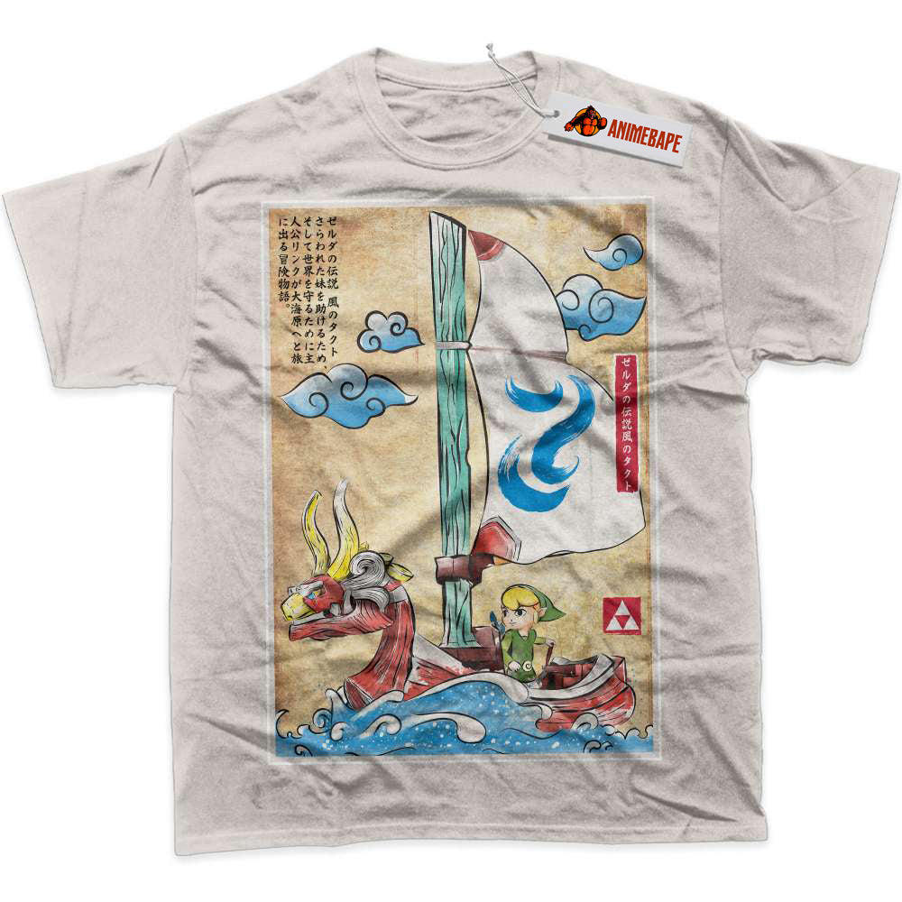 The Legend of Zelda Wind Waker Graphic T-Shirt, Game Shirt