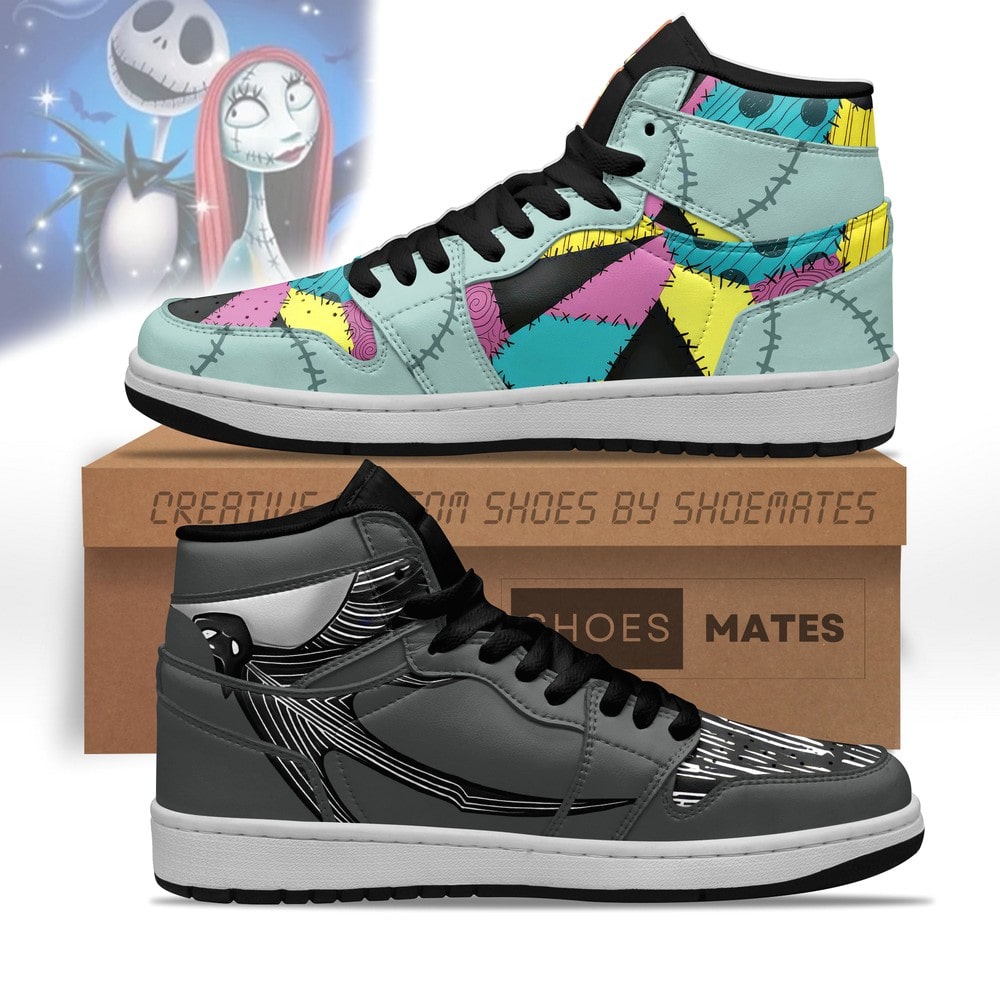 The Nightmare Before Christmas AJ1 High Top Shoes