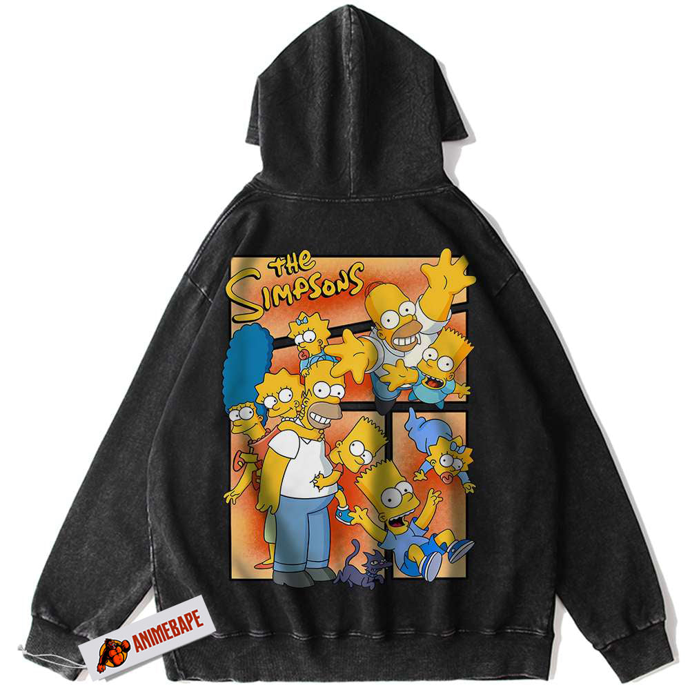 Vintage Animated The Simpsons Hoodie for Fans and Collectors
