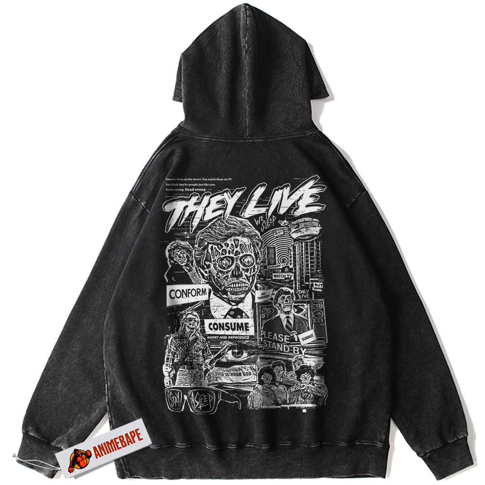 Halloween Horror Vintage They Live Hoodie They Live