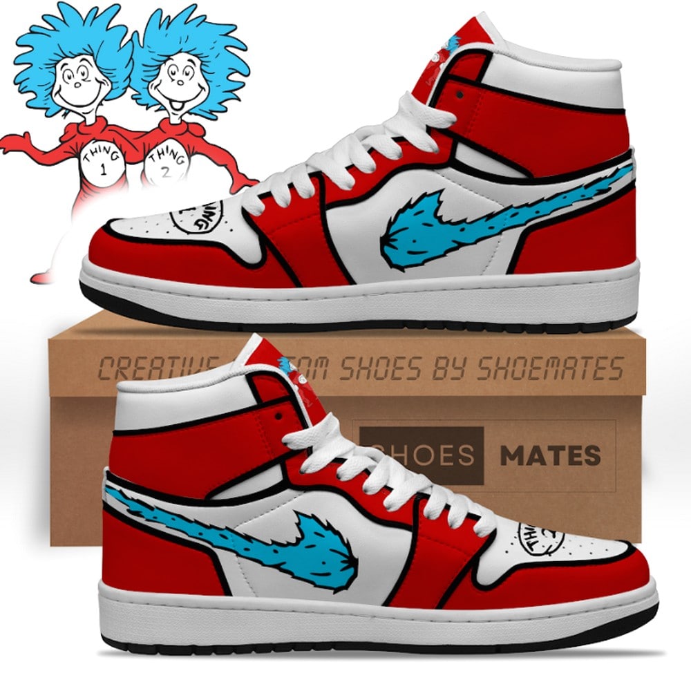 Thing One and Thing Two AJ1 High Top Shoes