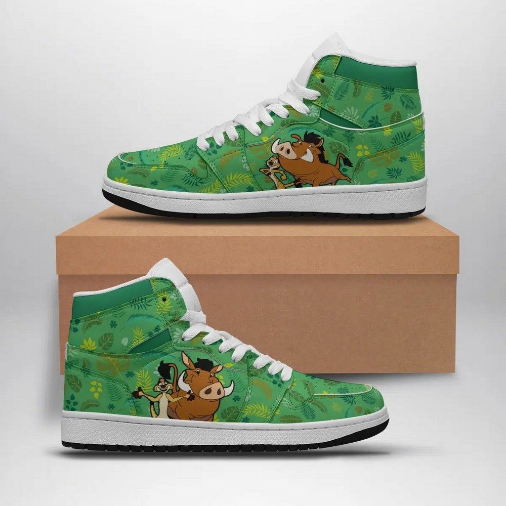 Timon and Pumba Disney AJ1 High Top Shoes