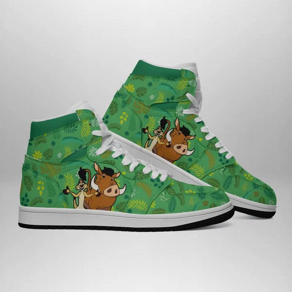 Timon and Pumba Disney AJ1 High Top Shoes