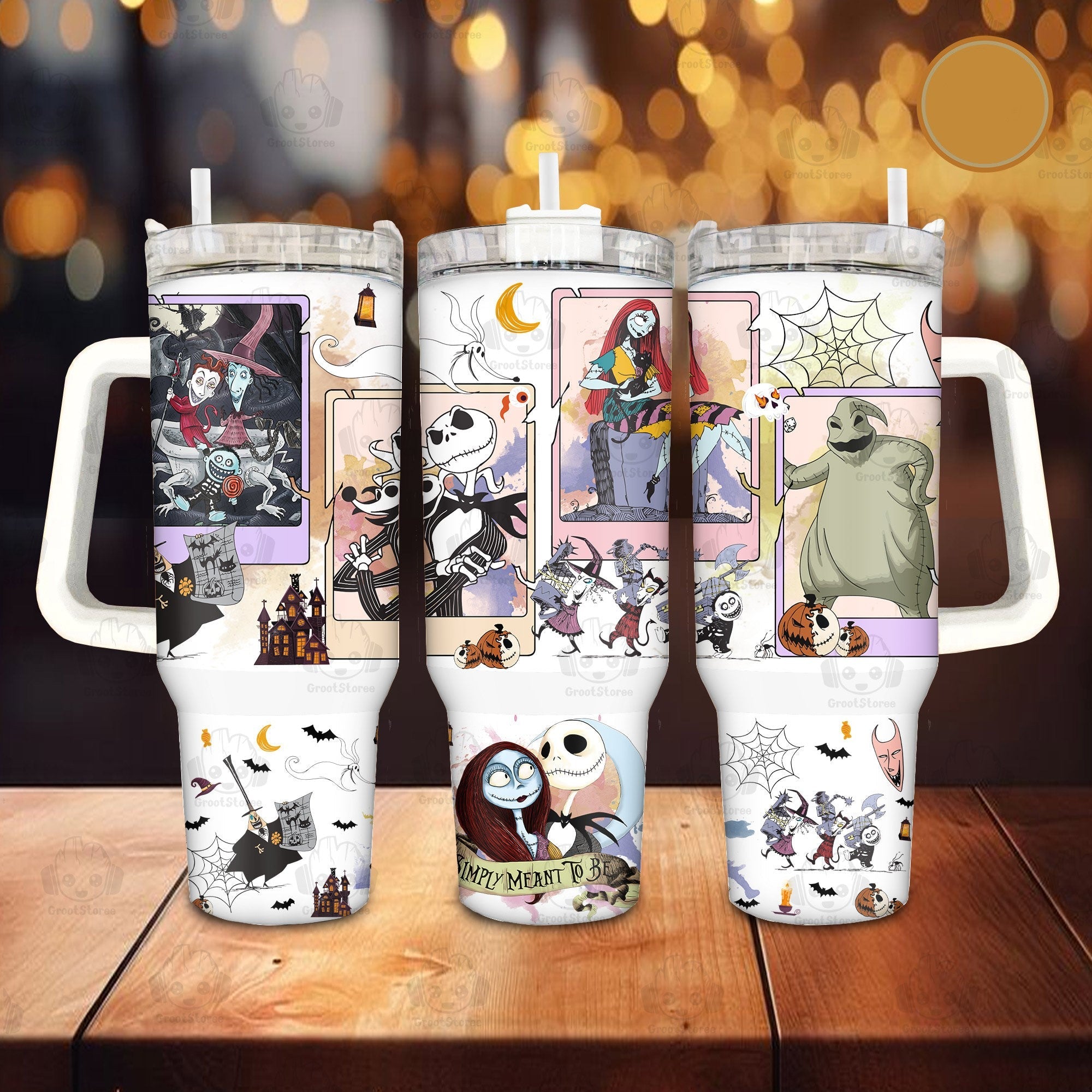 The Nightmare Before Christmas Jack Sally Simply Means To Be Large Tumbler