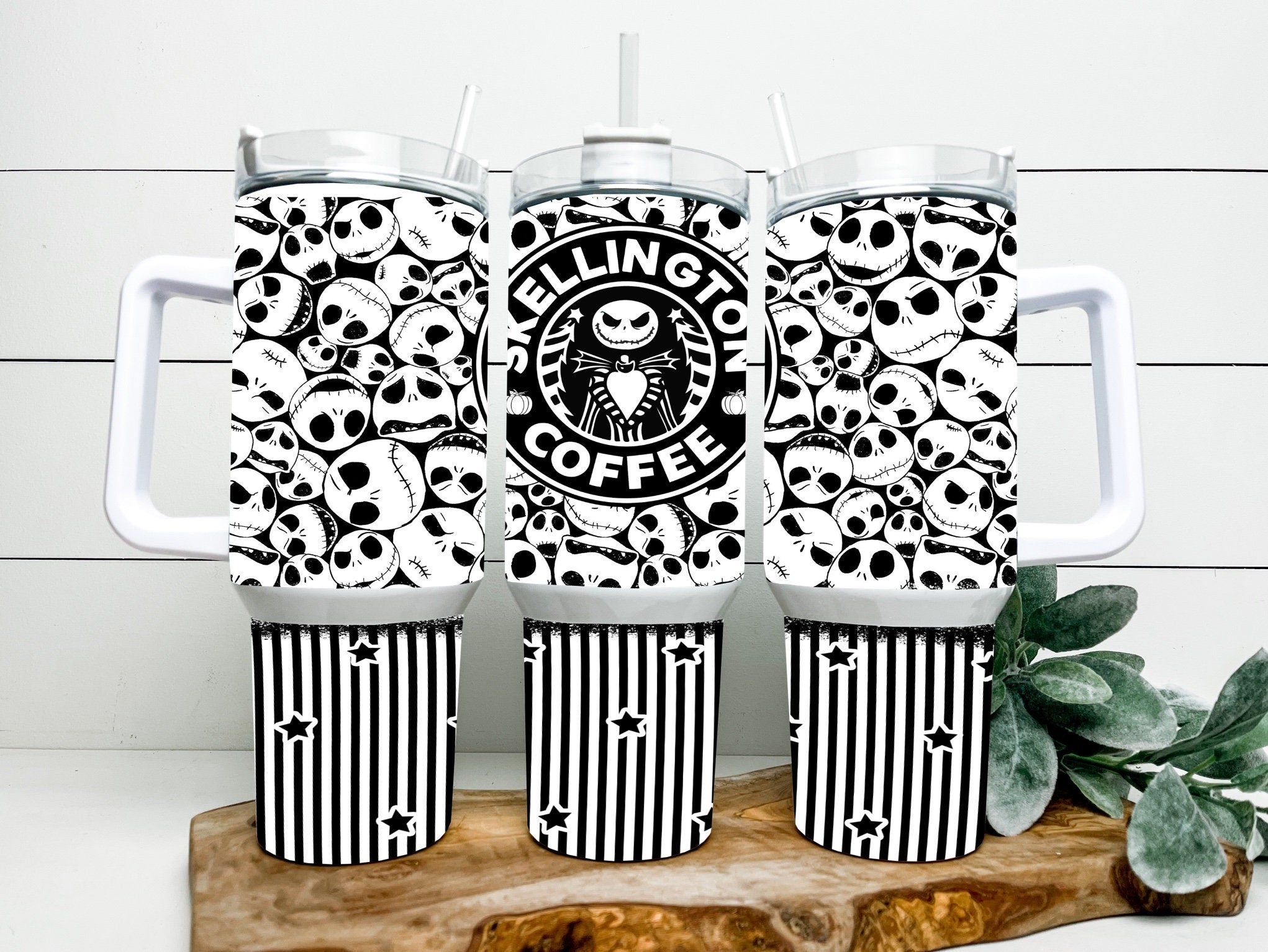 The Nightmare Before Christmas Jack Skellington Face Coffee Large Tumbler
