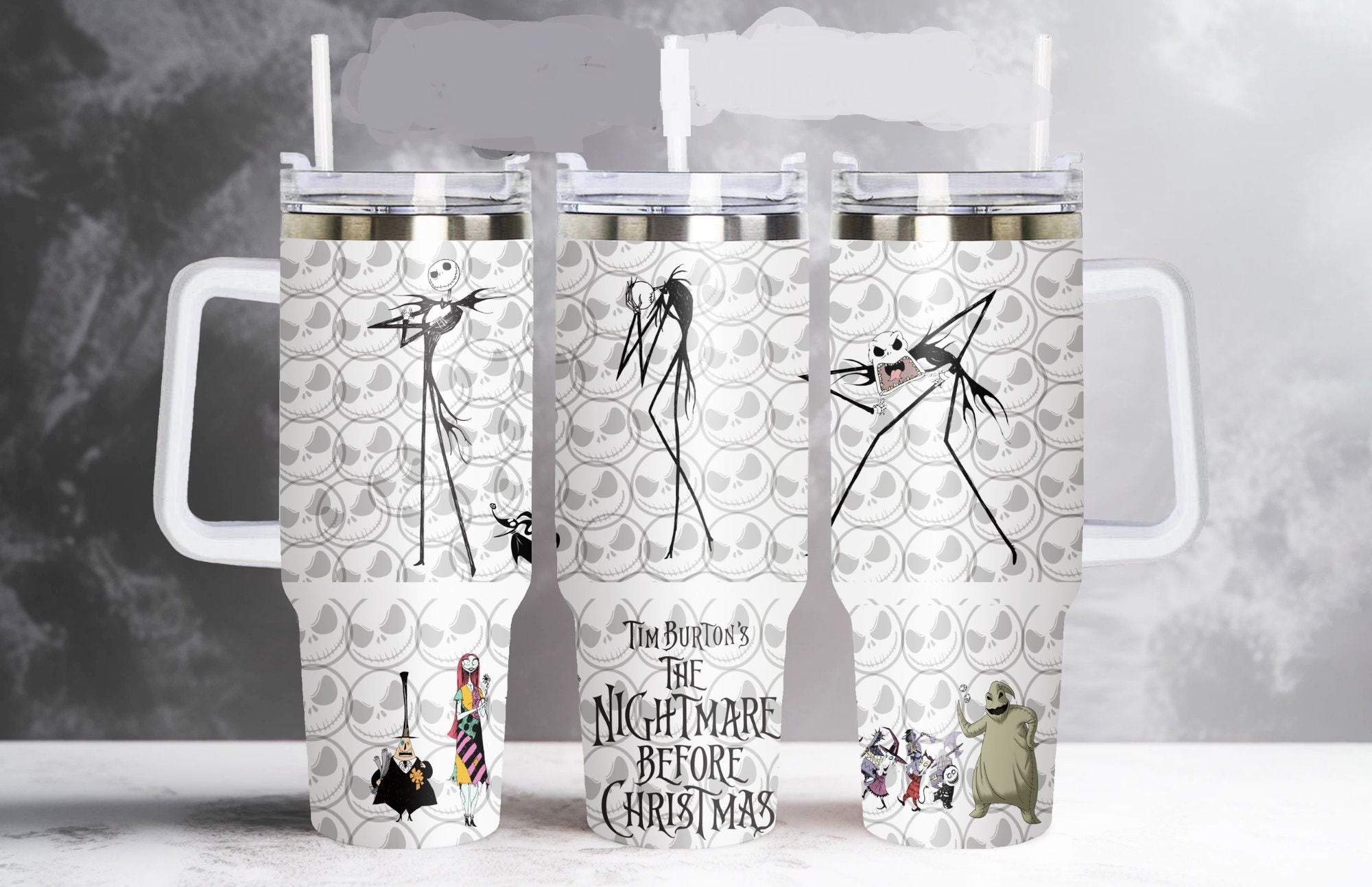 The Nightmare Before Christmas Jack Skellington Face Large Tumbler