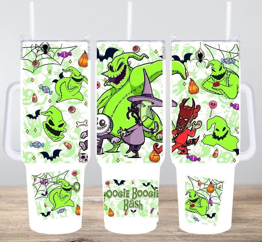 The Nightmare Before Christmas Oogie Boogie Bash Spider Web Large Tumbler