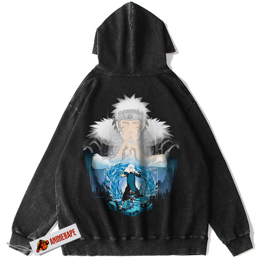 Tobirama Senju Hoodie, Naruto Anime Vintage Style Hoodie