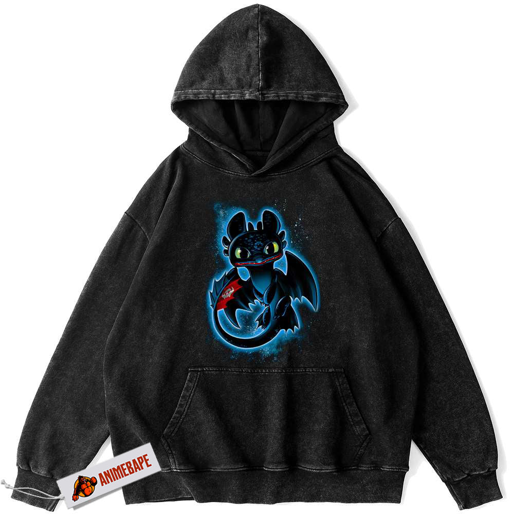 How to Train Your Dragon Toothless Vintage Hoodie for Adults