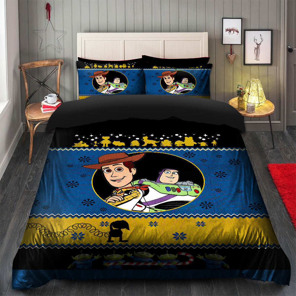 Toy Story Christmas Duvet Cover Set with 2 Pillowcases