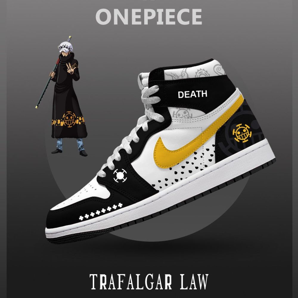 Trafalgar D. Water Law V.3 One Piece J1 High Top Shoes