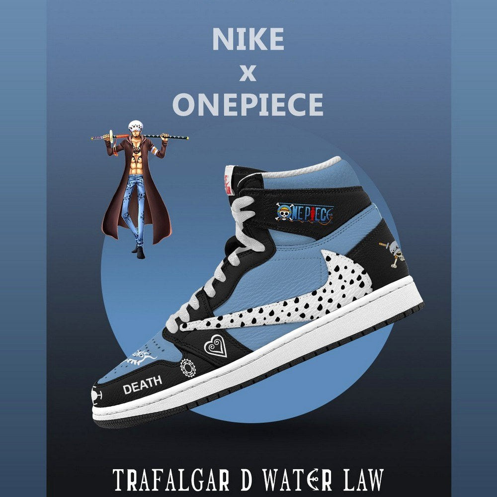 Trafalgar D. Water Law V.1 One Piece Limited High Top Shoes