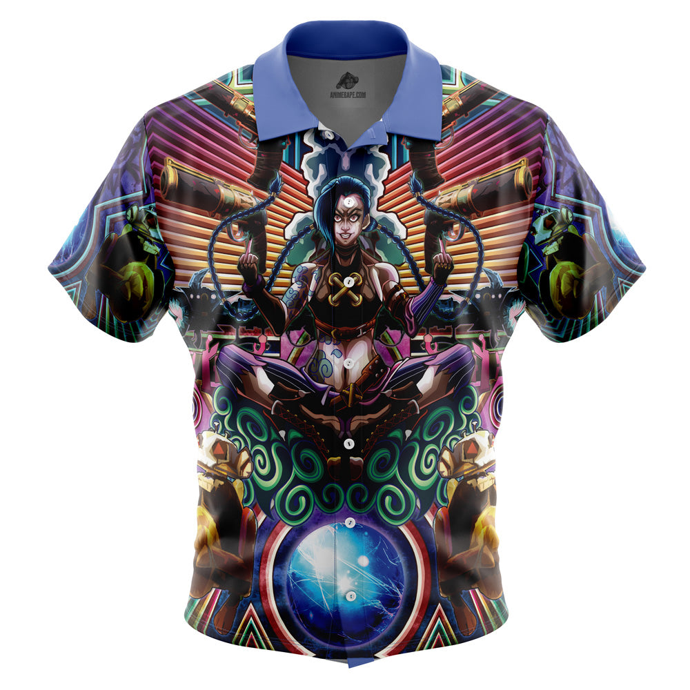 Trippy Jinx Arcane Button Up Hawaiian Shirt