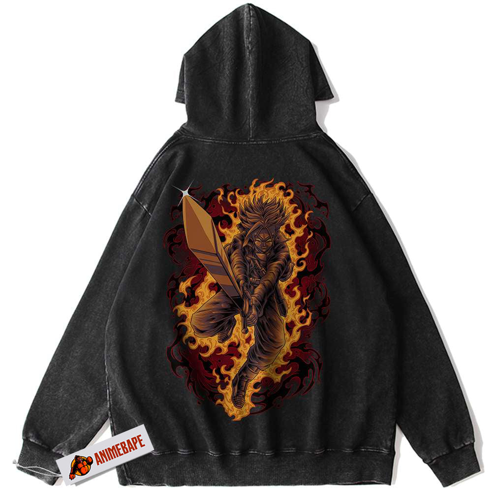 Dragon Ball Z Vintage Trunks Hoodie, Anime Hoodie for Fans