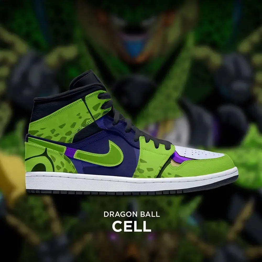 Cell Dragon Ball Custom High Top Shoes