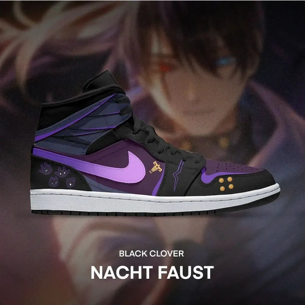 Nacht Faust Black Clover High Top Shoes