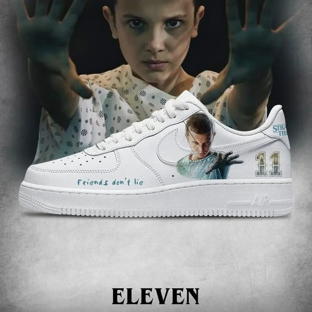 Eleven V.1 Stranger Things Custom Low Top Shoes