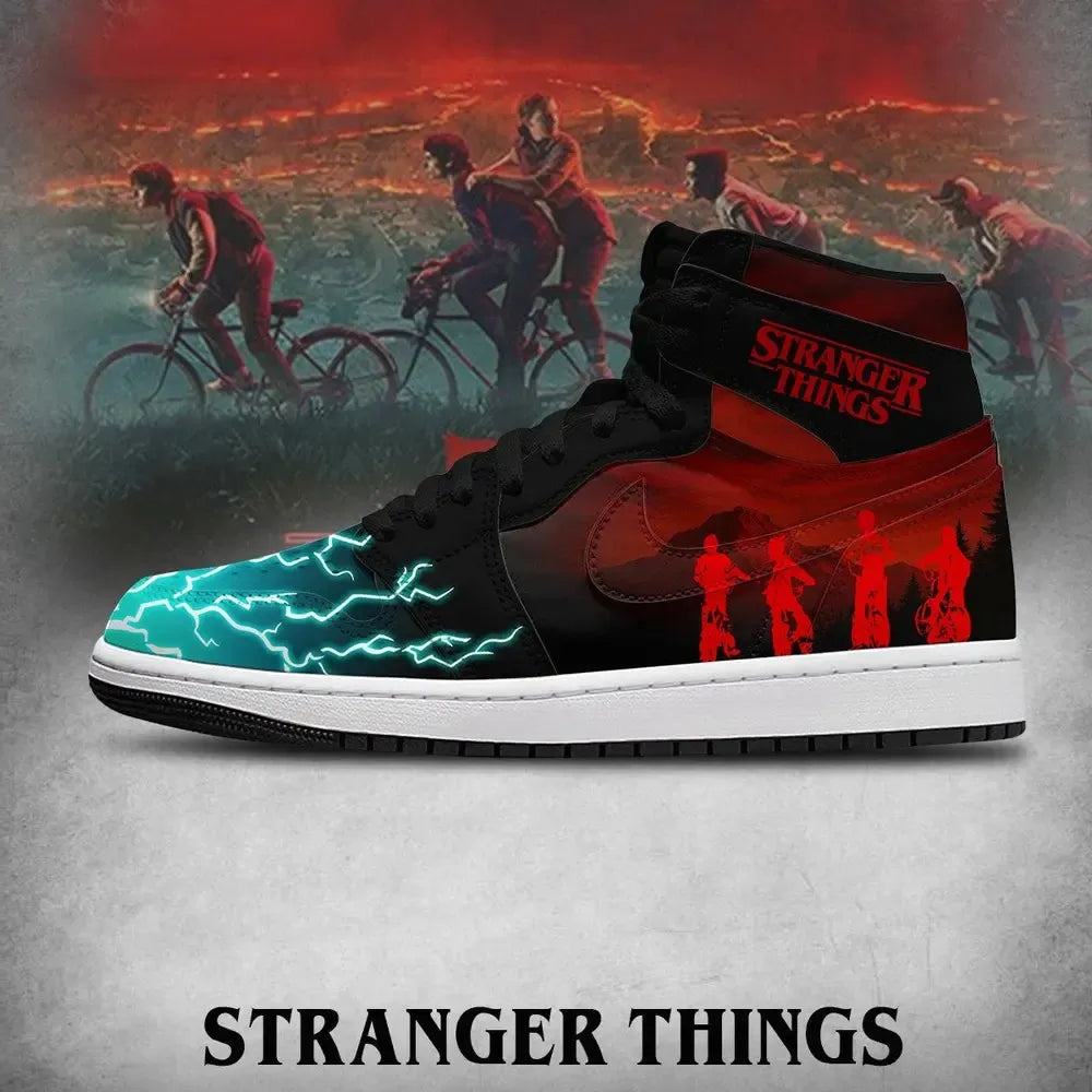 The Upside Down V.3 Stranger Things Custom High Top Shoes