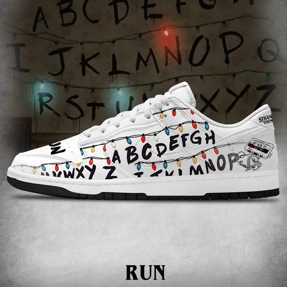Run V.2 Stranger Things Custom Low Top Shoes