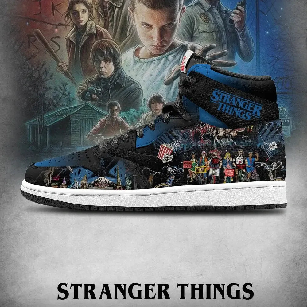 The Upside Down V.2 Stranger Things Custom High Top Shoes