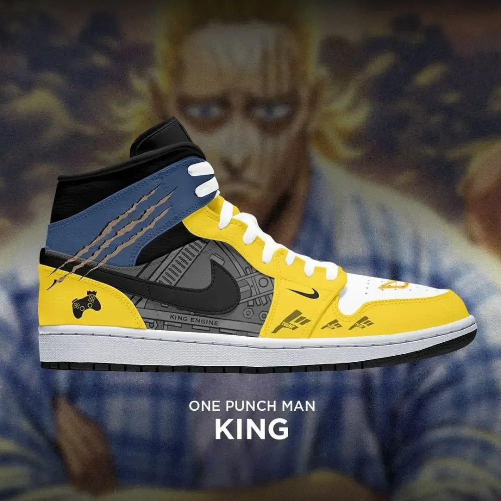 King One Punch Man High Top Shoes