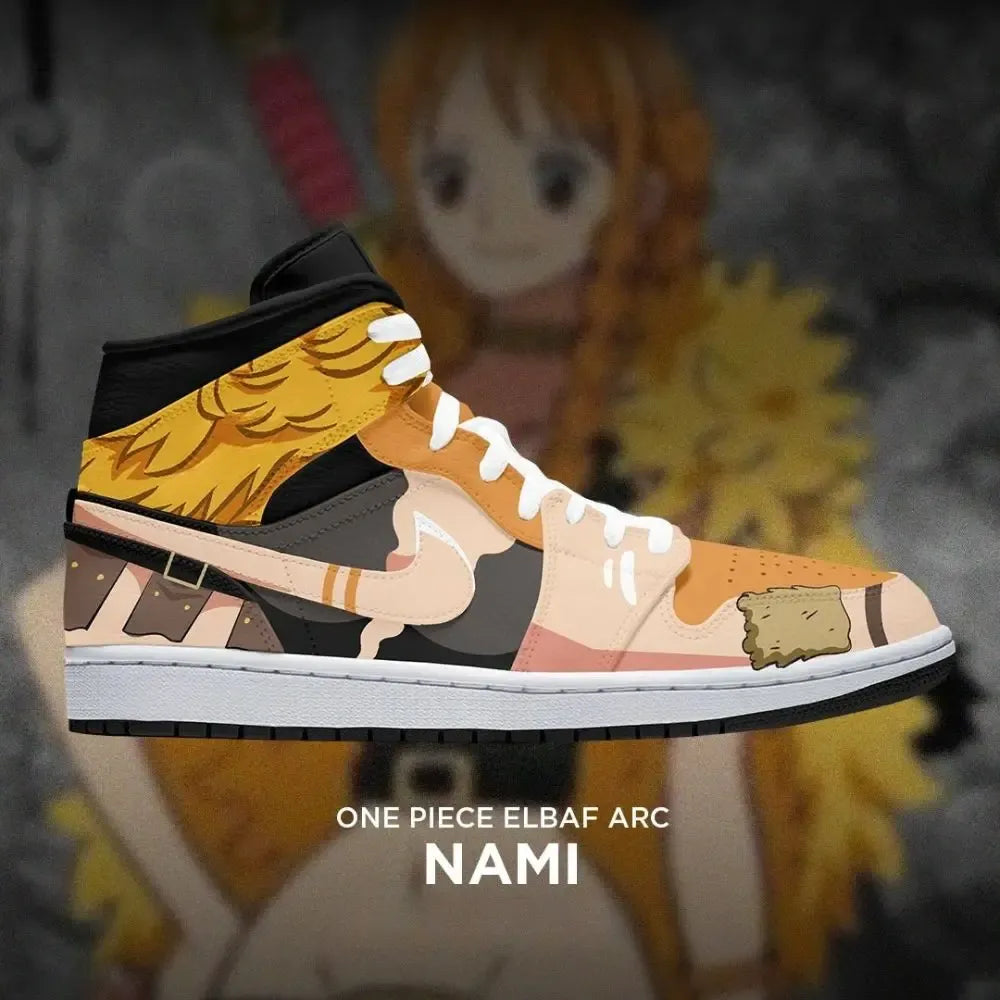 Nami One Piece Elbaf Arc High Top Shoes
