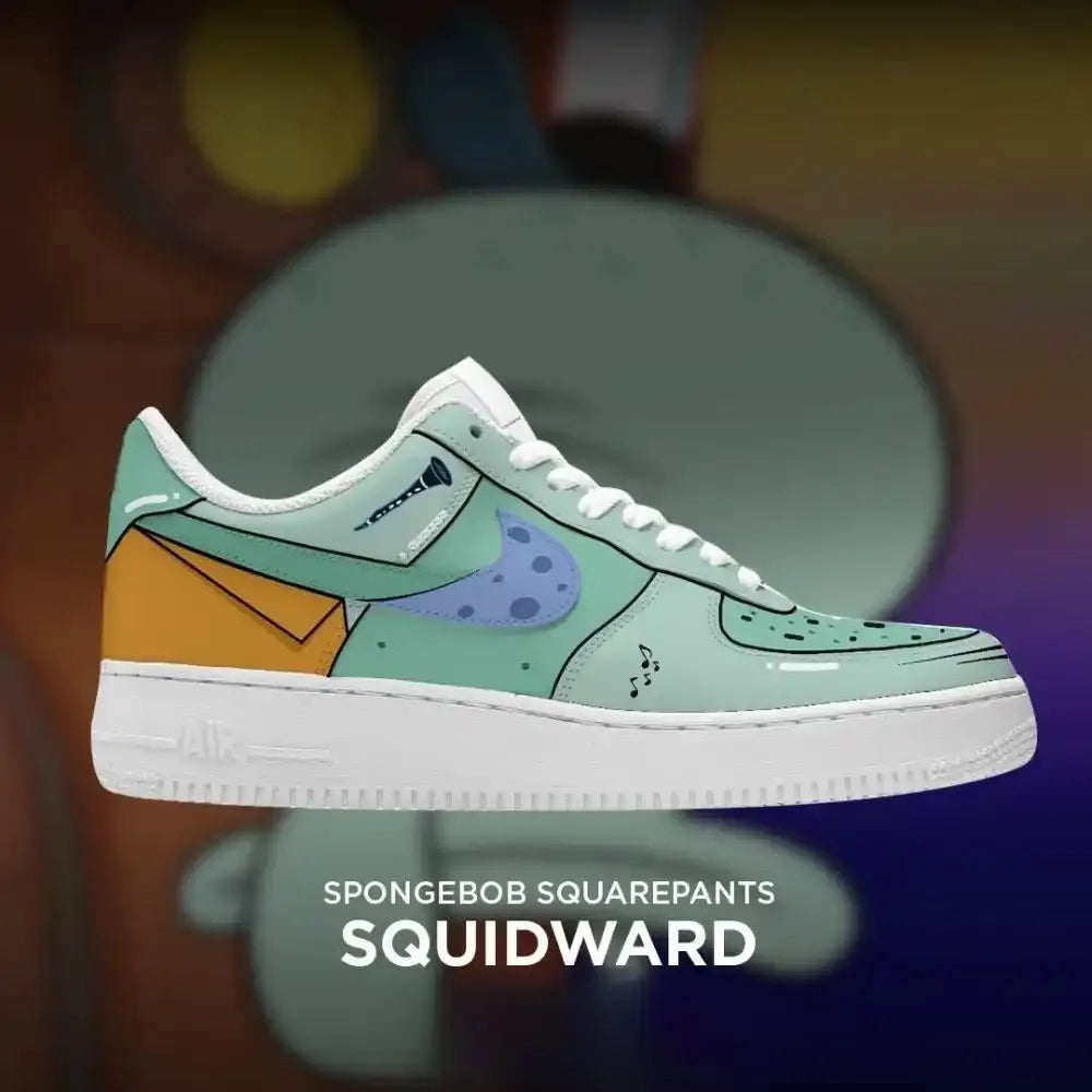 Squidward Spongebob Edition Low Top Shoes