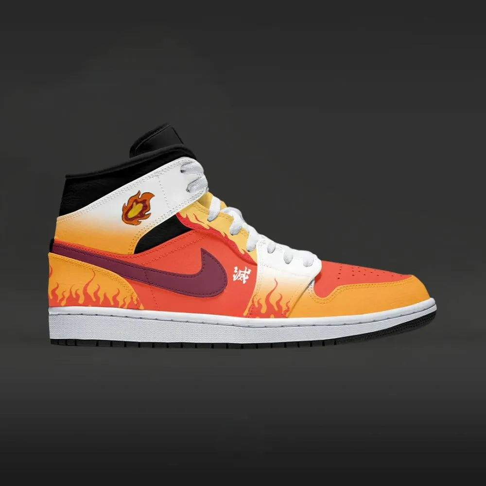 Kyojuro Rengoku Demon Slayer Custom High Top Shoes