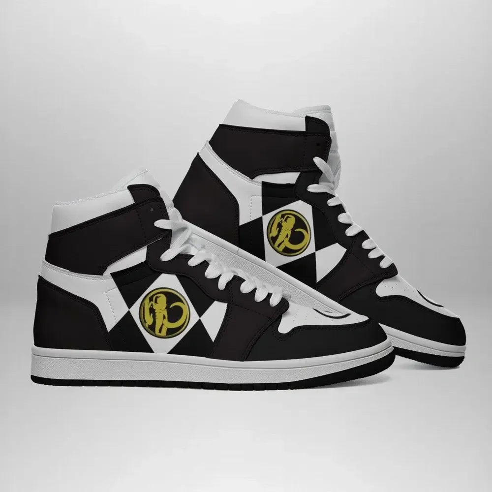 Black Ranger Mighty Morphin Special High Top Shoes