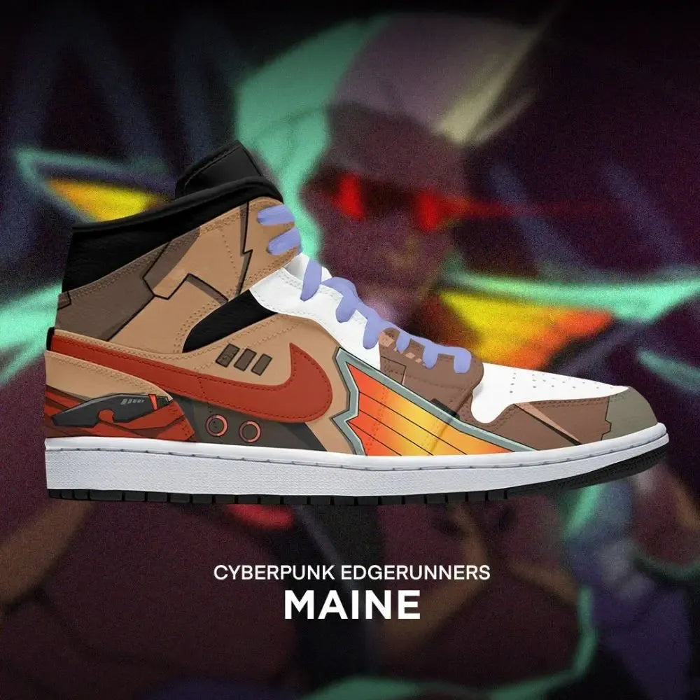Maine Cyberpunk Edgerunners High Top Shoes
