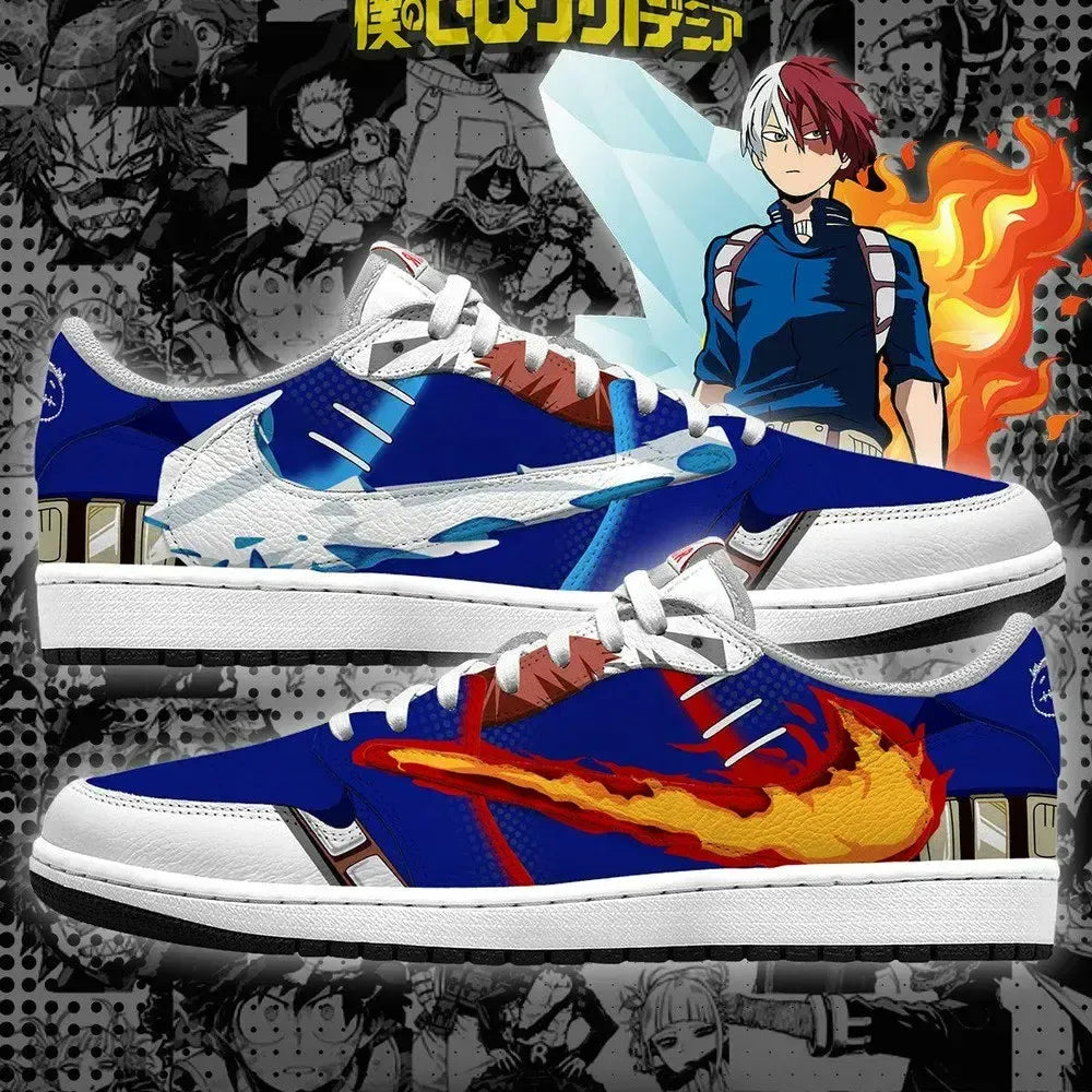 Todoroki V.3 My Hero Academia New Low Top Shoes