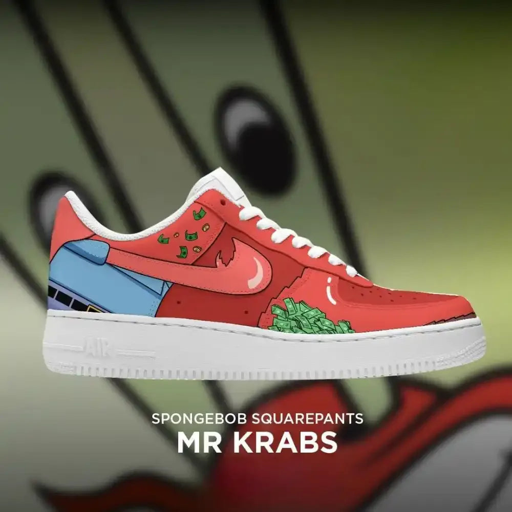 Mr. Krabs Af1 Spongebob Edition Low Top Shoes