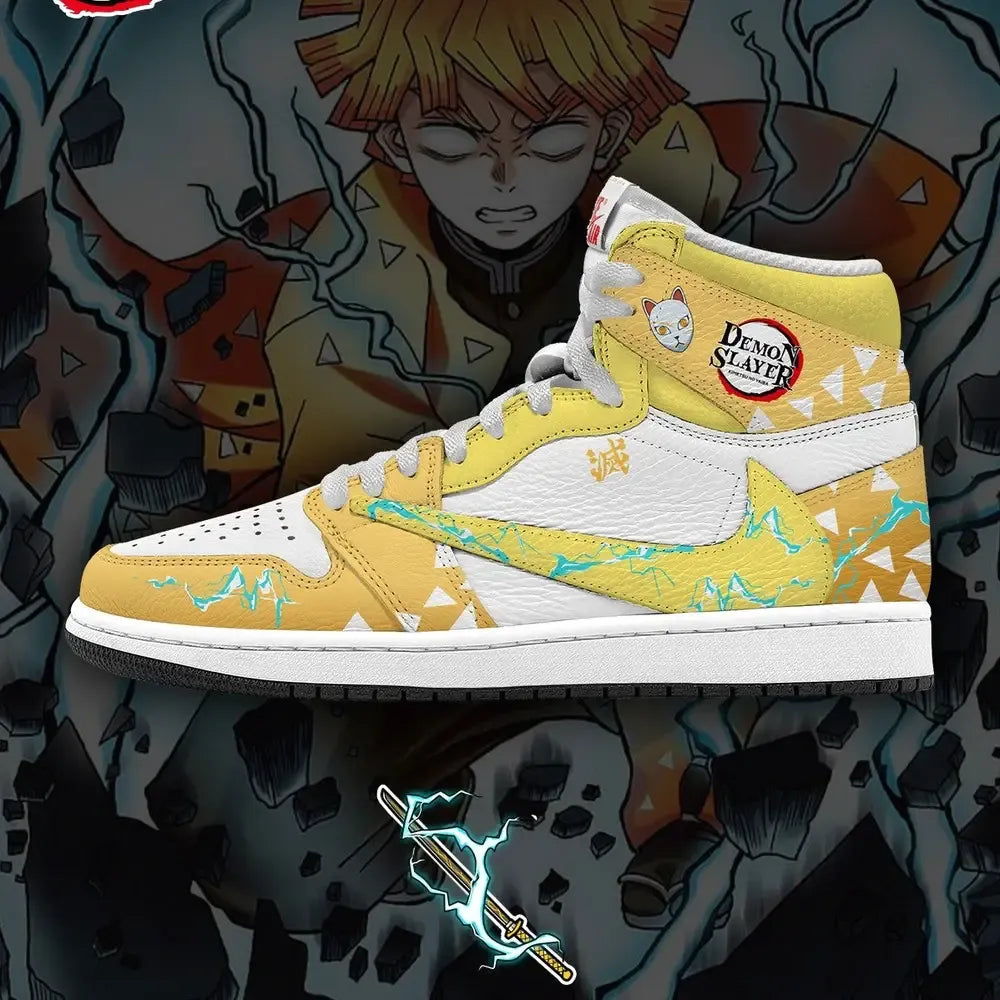 Zenitsu Agatsuma V.2 Demon Slayer Limited Edition High Top Shoes
