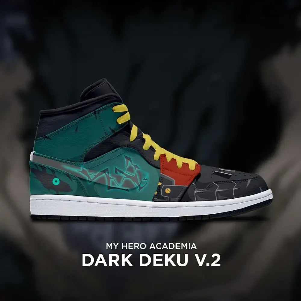 Dark Deku V.2 My Hero Academia High Top Shoes