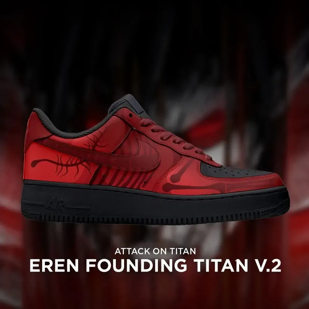 Eren Founding Titan V.2 Attack on Titan Special Low Top Shoes