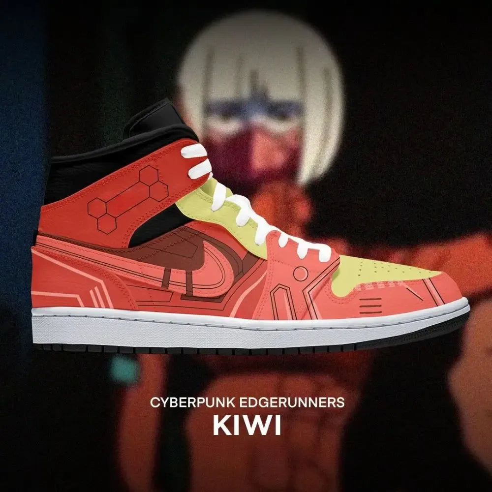 Kiwi Cyberpunk Edgerunners High Top Shoes