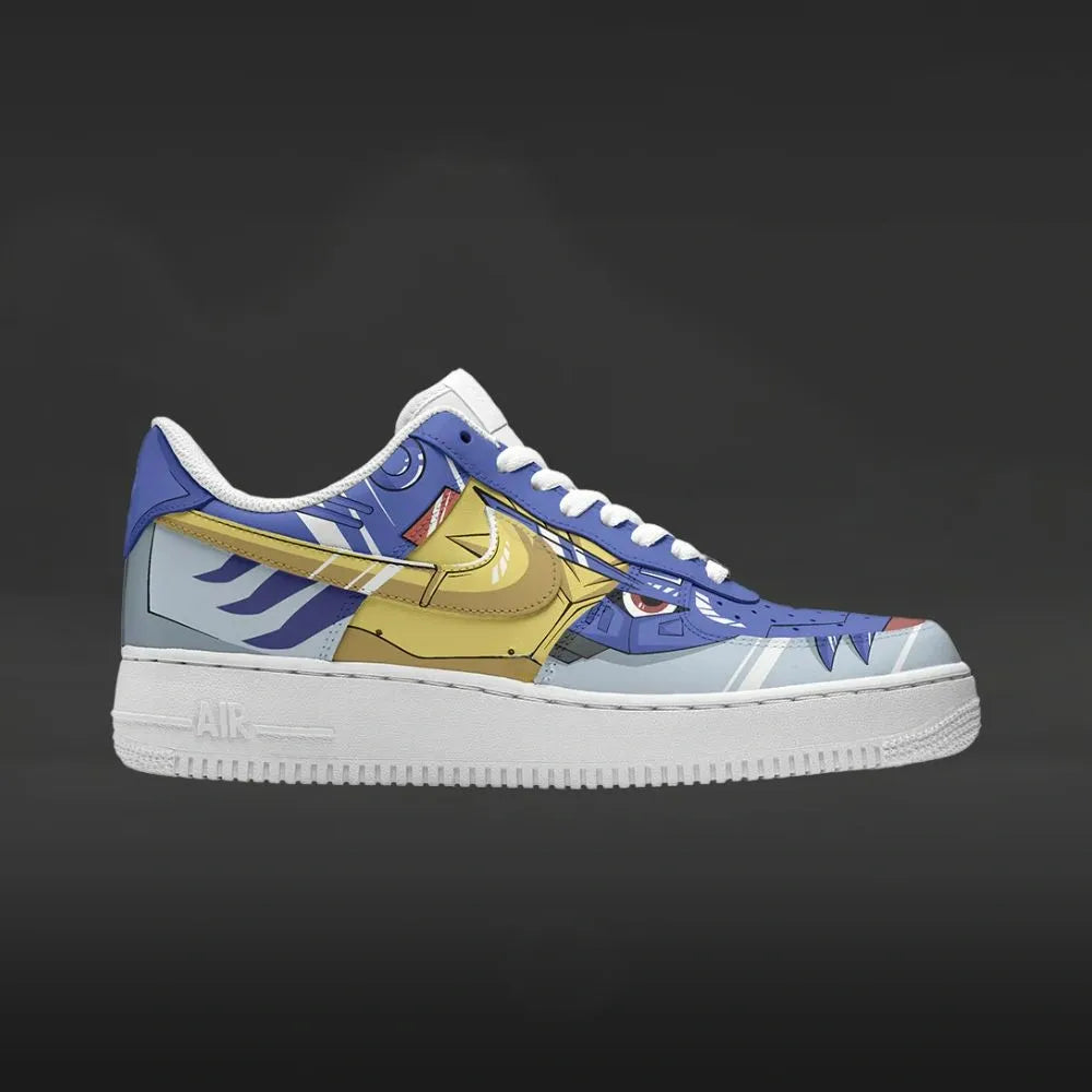 Metal Garurumon Digimon Custom Low Top Shoes