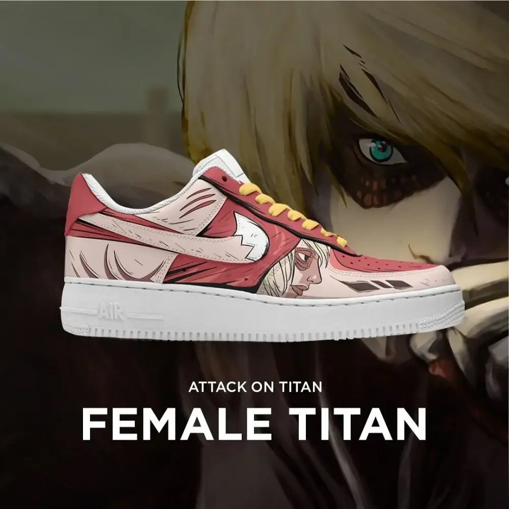 Female Titan Attack on Titan Low Top Shoes