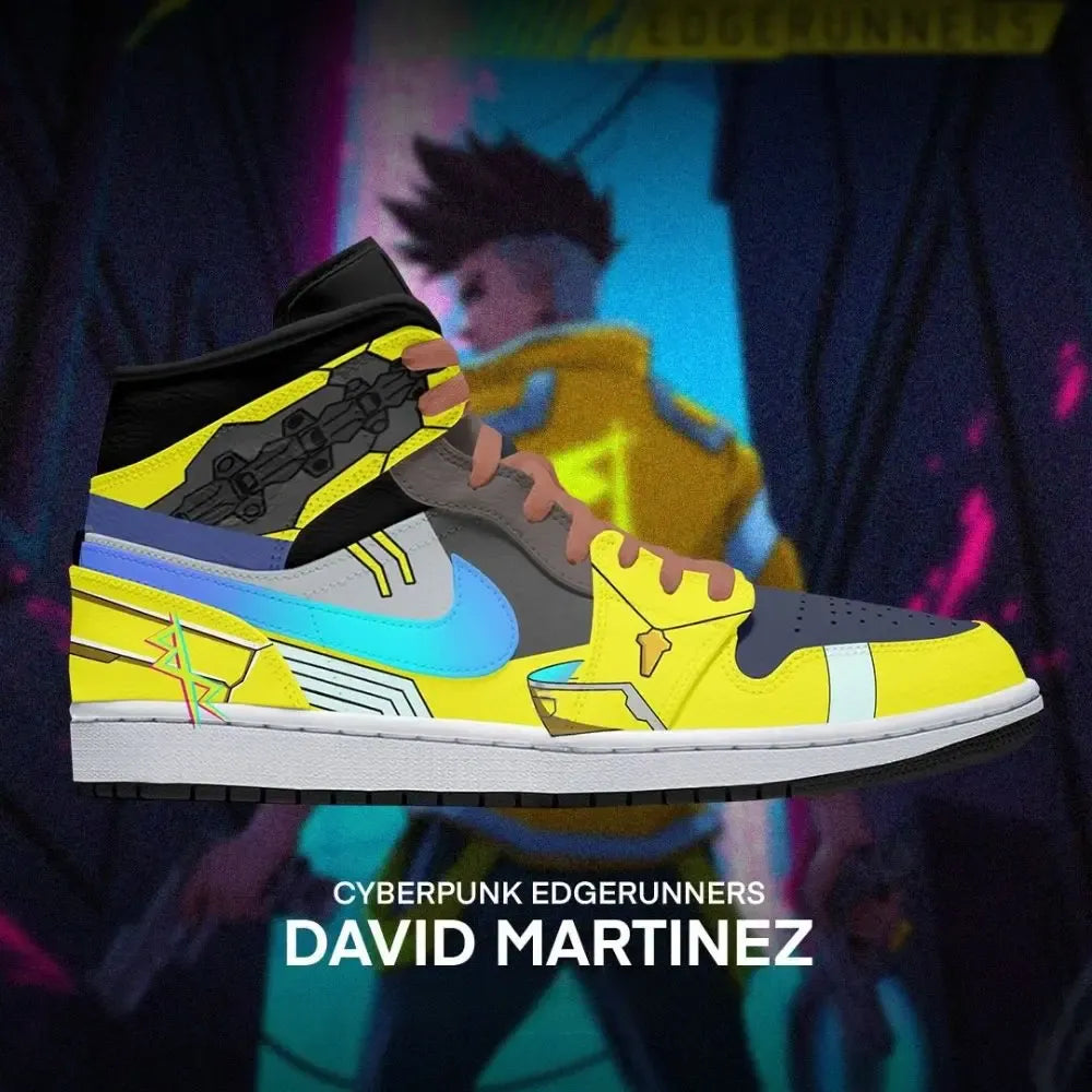 David Martinez Cyberpunk Edgerunners High Top Shoes