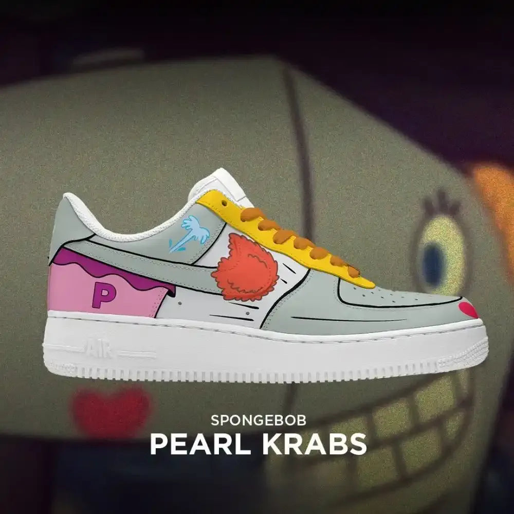 Pearl Krabs Af1 Spongebob Edition Low Top Shoes